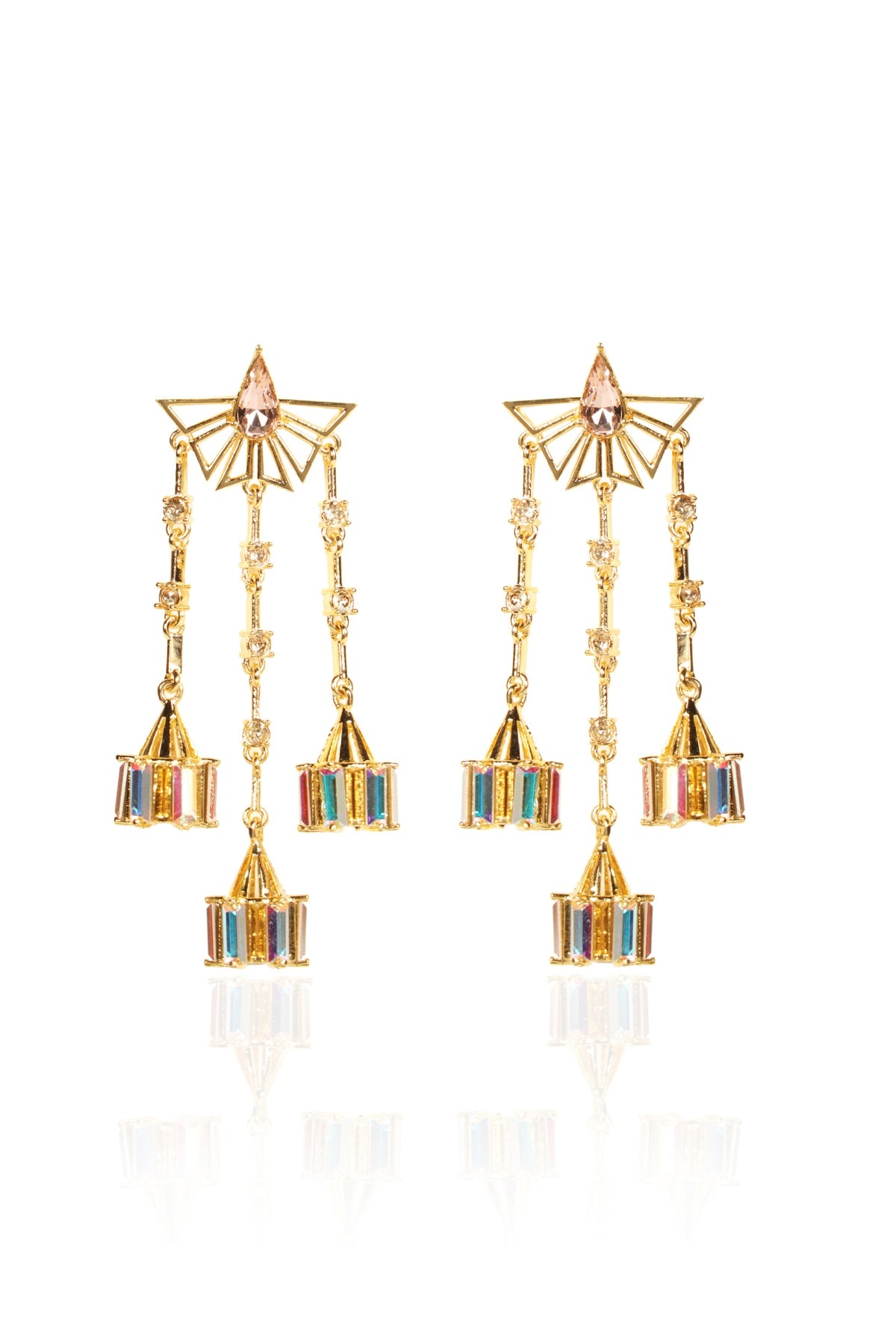 Buy Fancy Tear Drop Danglers For Women Online at ScrollnShops